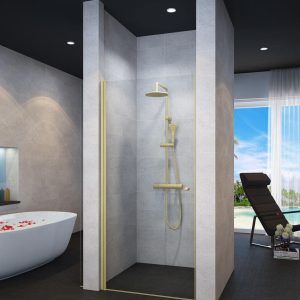 מקלחון חזית דלת נפתחת IN&OUT פרזול זהב